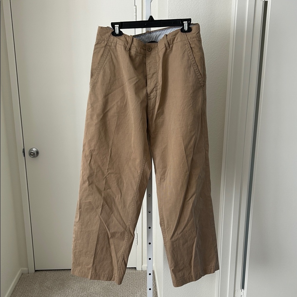 GAP baggy khaki drawstring button front chino - image 1